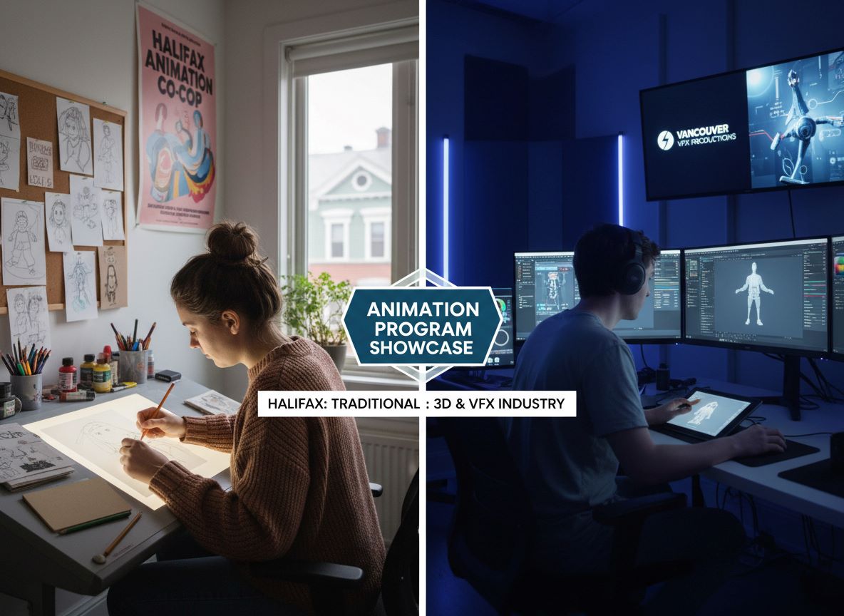 Comparing Animation Program Durations and Outcomes in Halifax vs Vancouver